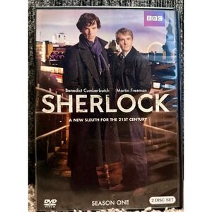 BBC Sherlock Season One DVD 2 Disc Set Benedict Cumberbatch Martin Freeman
